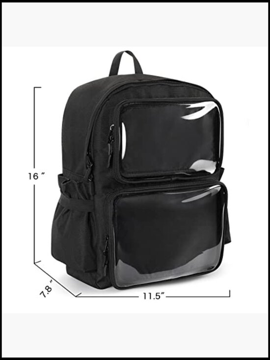 Ita Bag Backpack with Pin Display Window Insert for School Anime Expo Cosplay main image 4